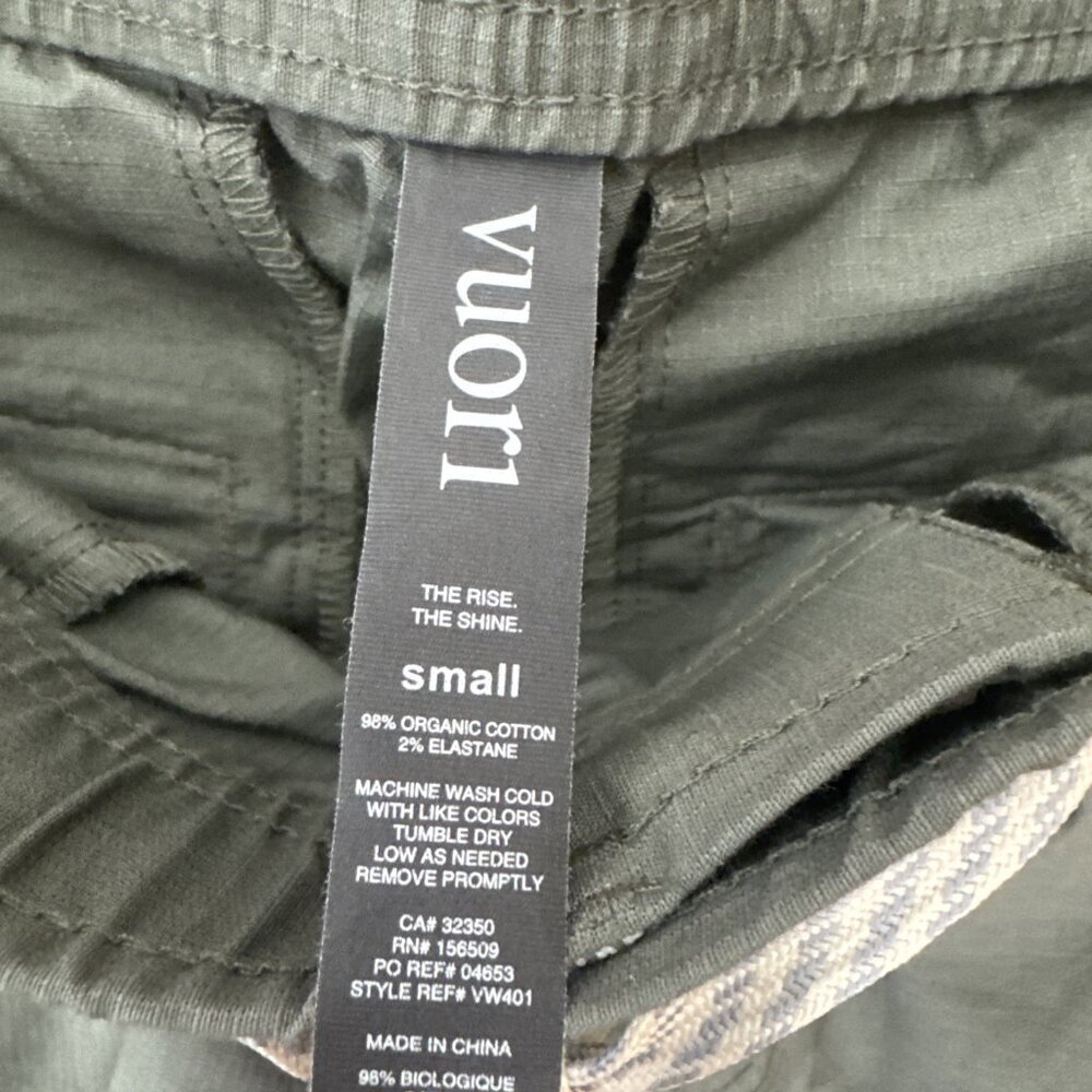 Vuori Women's Pants Ripstop Pants Women's Drawstring Hiking Outdoor Army Green S - Picture 3 of 6